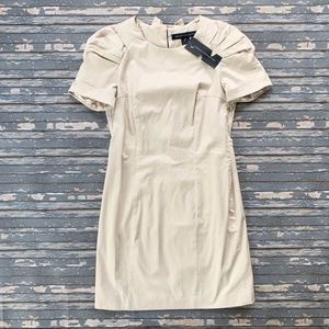 NWT French Connection Carmel Cotton Short Sleeve Bow Back Cocktail Dress